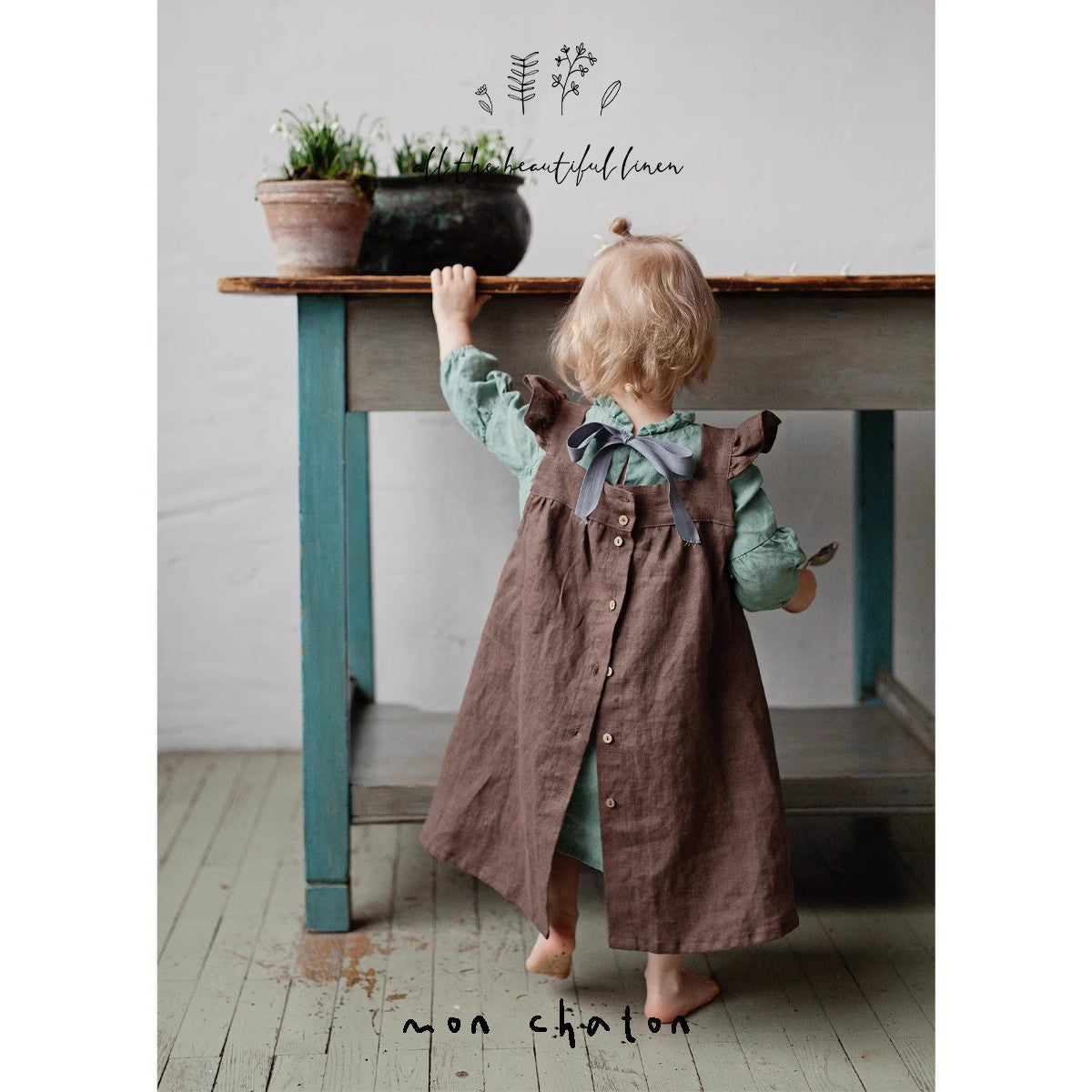 Linen Pinafore Linen Dress