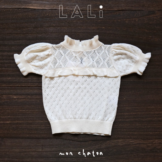 ◎LALI◎ Ines Sweater in Almond Ruffle